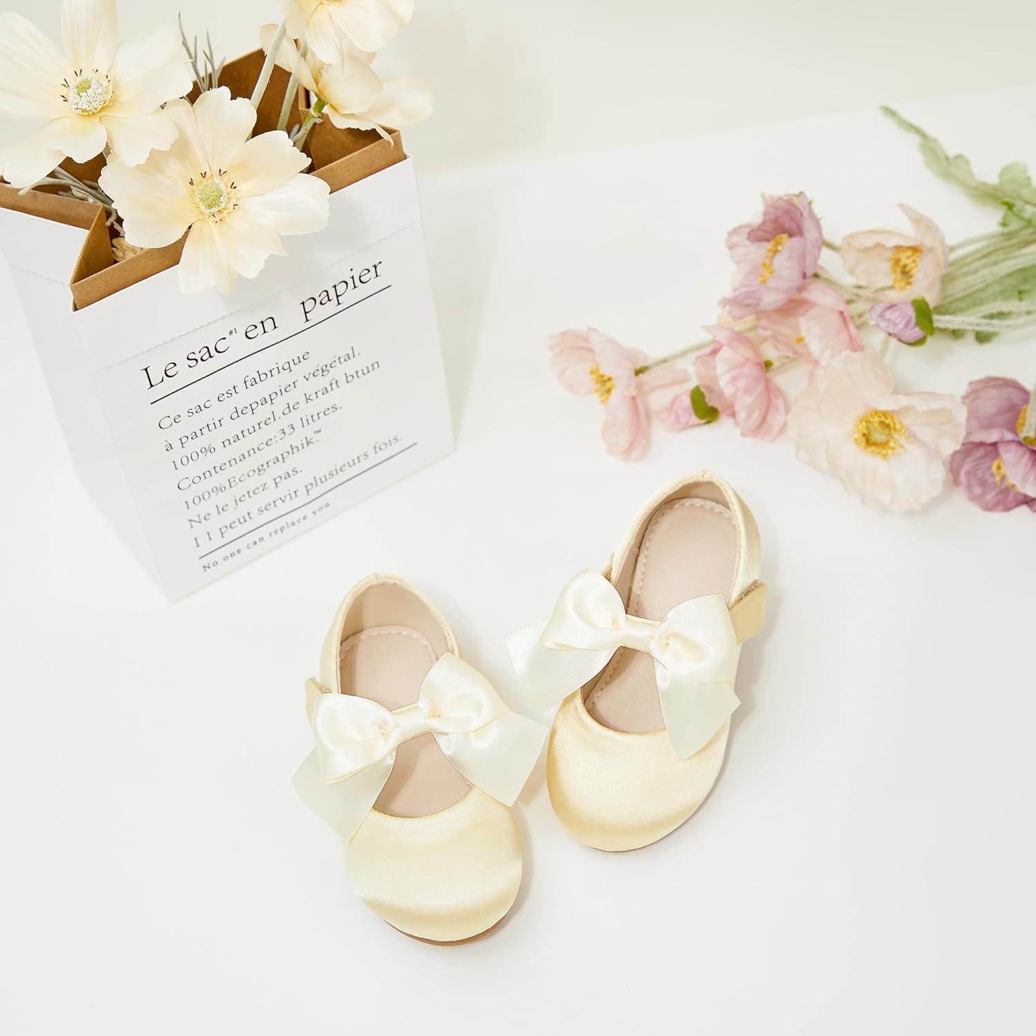 imageKolan Toddler Little Girls Mary Jane Ballet Flat Dress ShoesKf07yellow