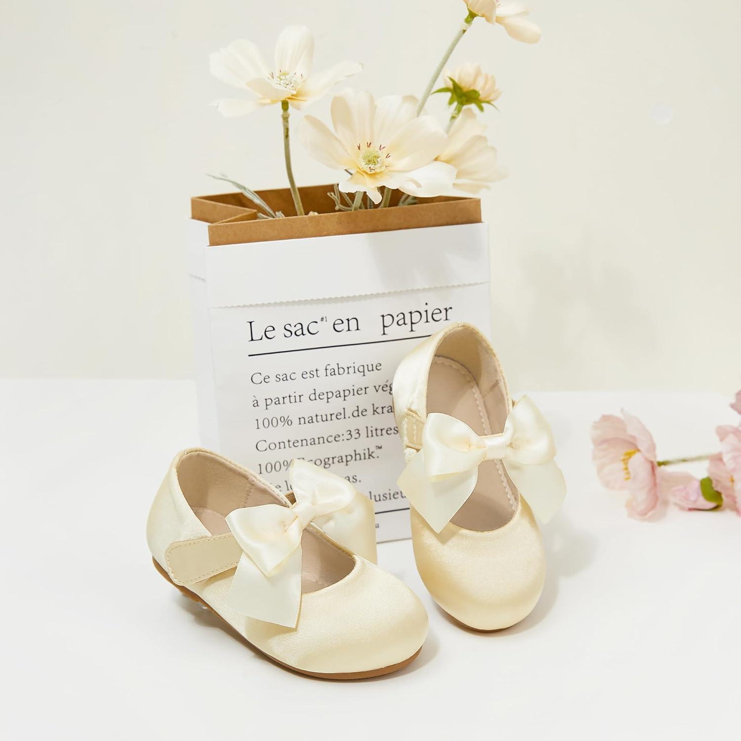 imageKolan Toddler Little Girls Mary Jane Ballet Flat Dress ShoesKf07yellow