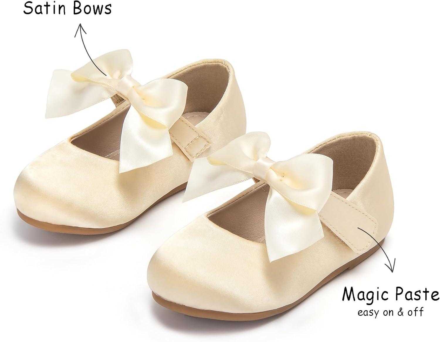 imageKolan Toddler Little Girls Mary Jane Ballet Flat Dress ShoesKf07yellow