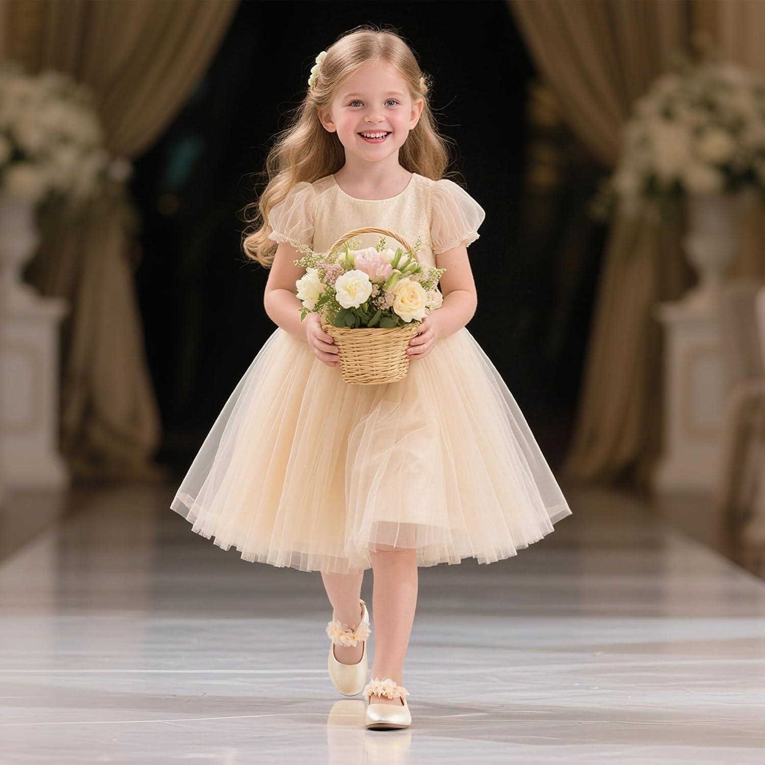 imageKolan Toddler Little Girls Mary Jane Ballet Flat Dress ShoesKf08 Yellow