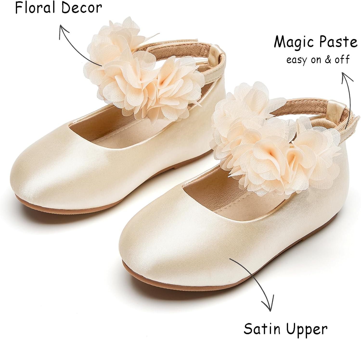 imageKolan Toddler Little Girls Mary Jane Ballet Flat Dress ShoesKf08 Yellow