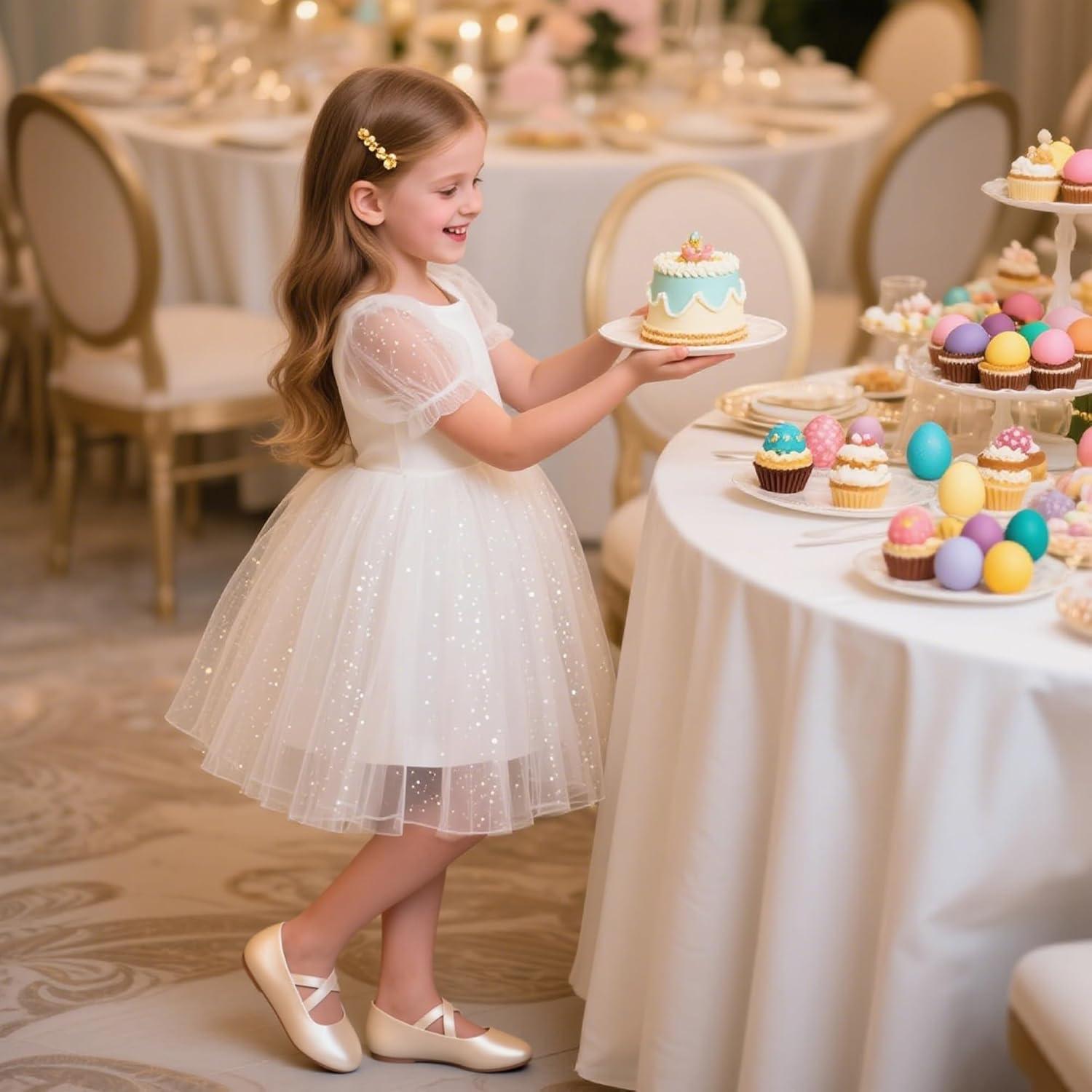 imageKolan Toddler Little Girls Mary Jane Ballet Flat Dress ShoesKf09gold