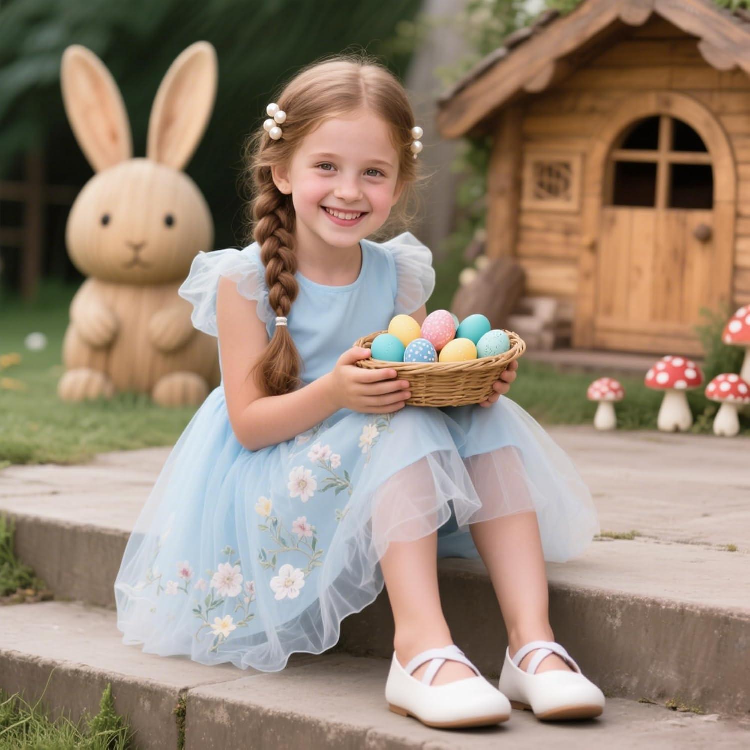 imageKolan Toddler Little Girls Mary Jane Ballet Flat Dress ShoesKf09white