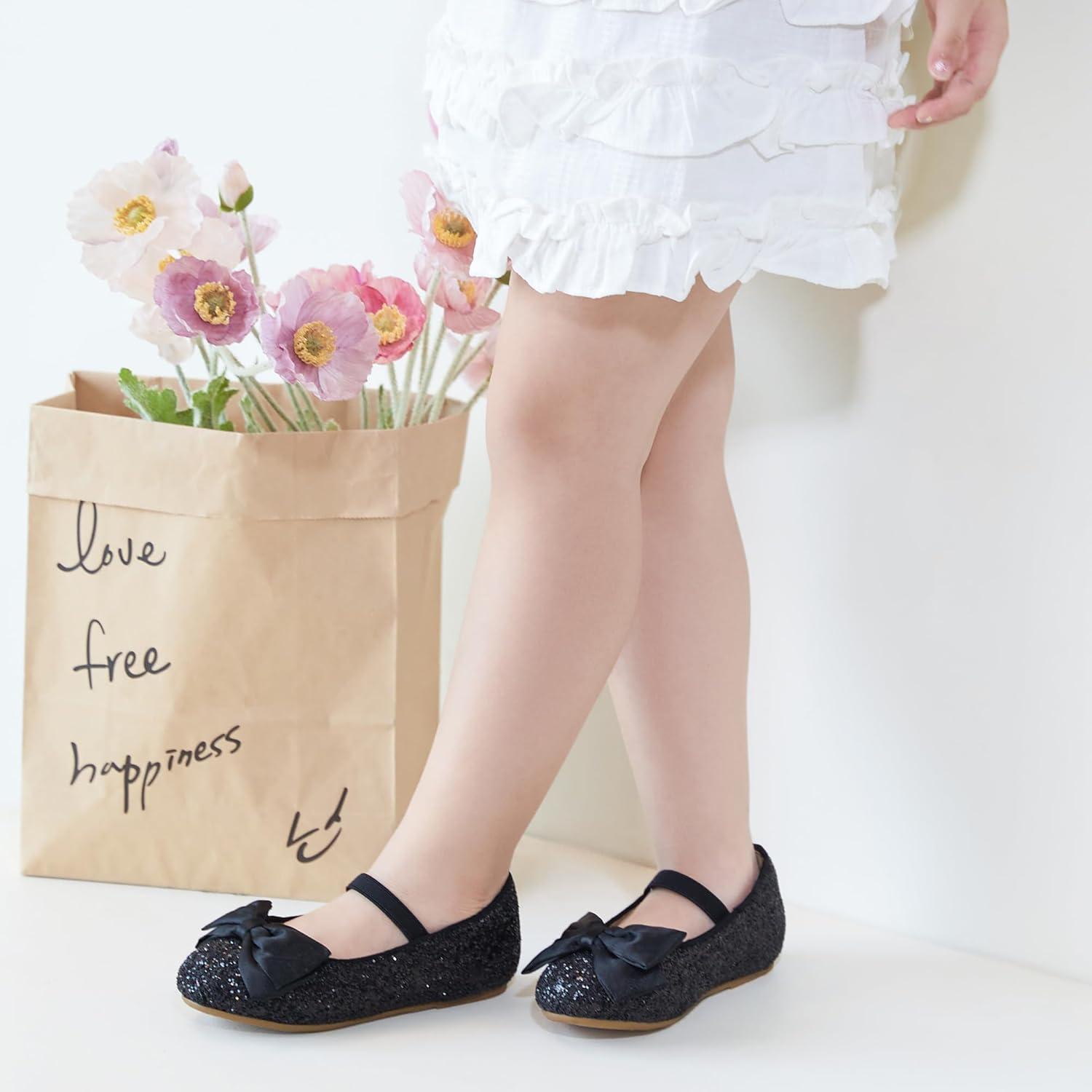 imageKolan Toddler Little Girls Mary Jane Ballet Flat Dress ShoesKf10black