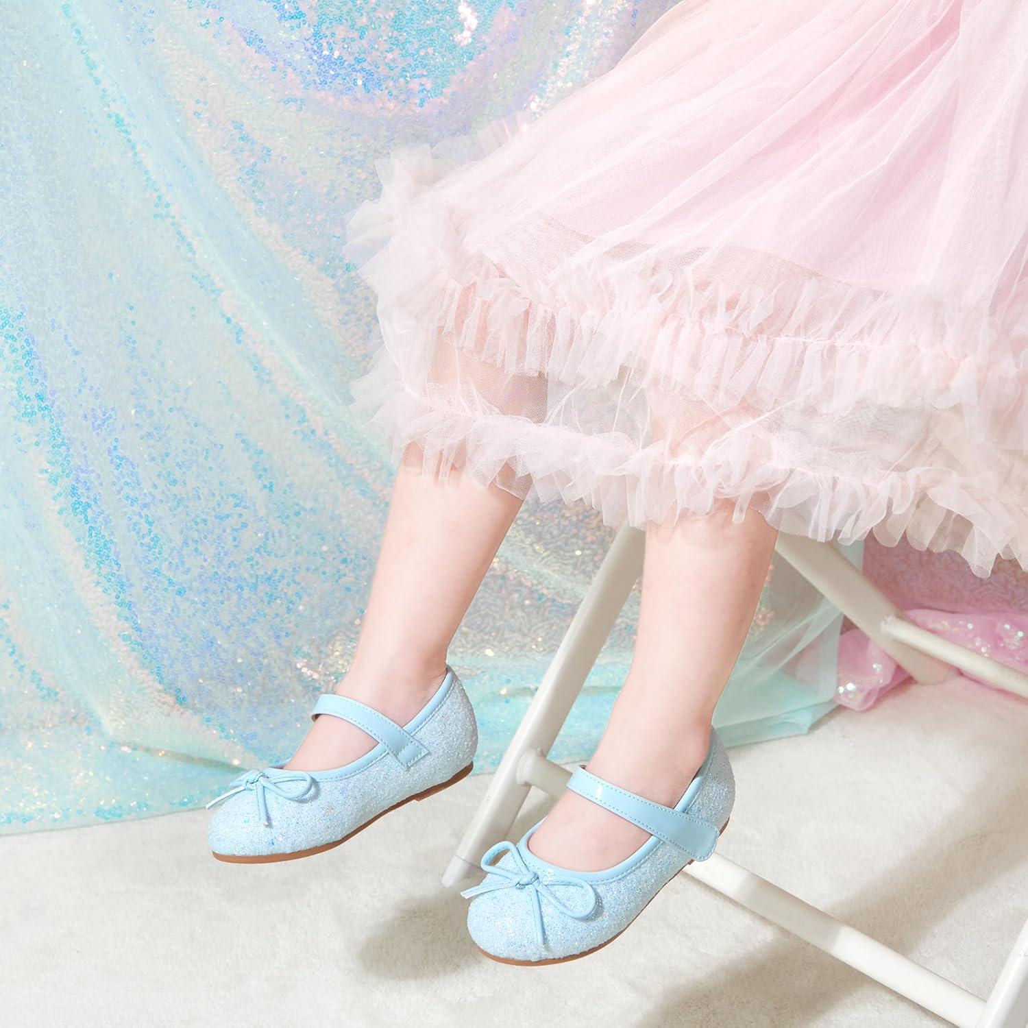 imageKolan Toddler Little Girls Mary Jane Ballet Flat Dress ShoesKf12light Green