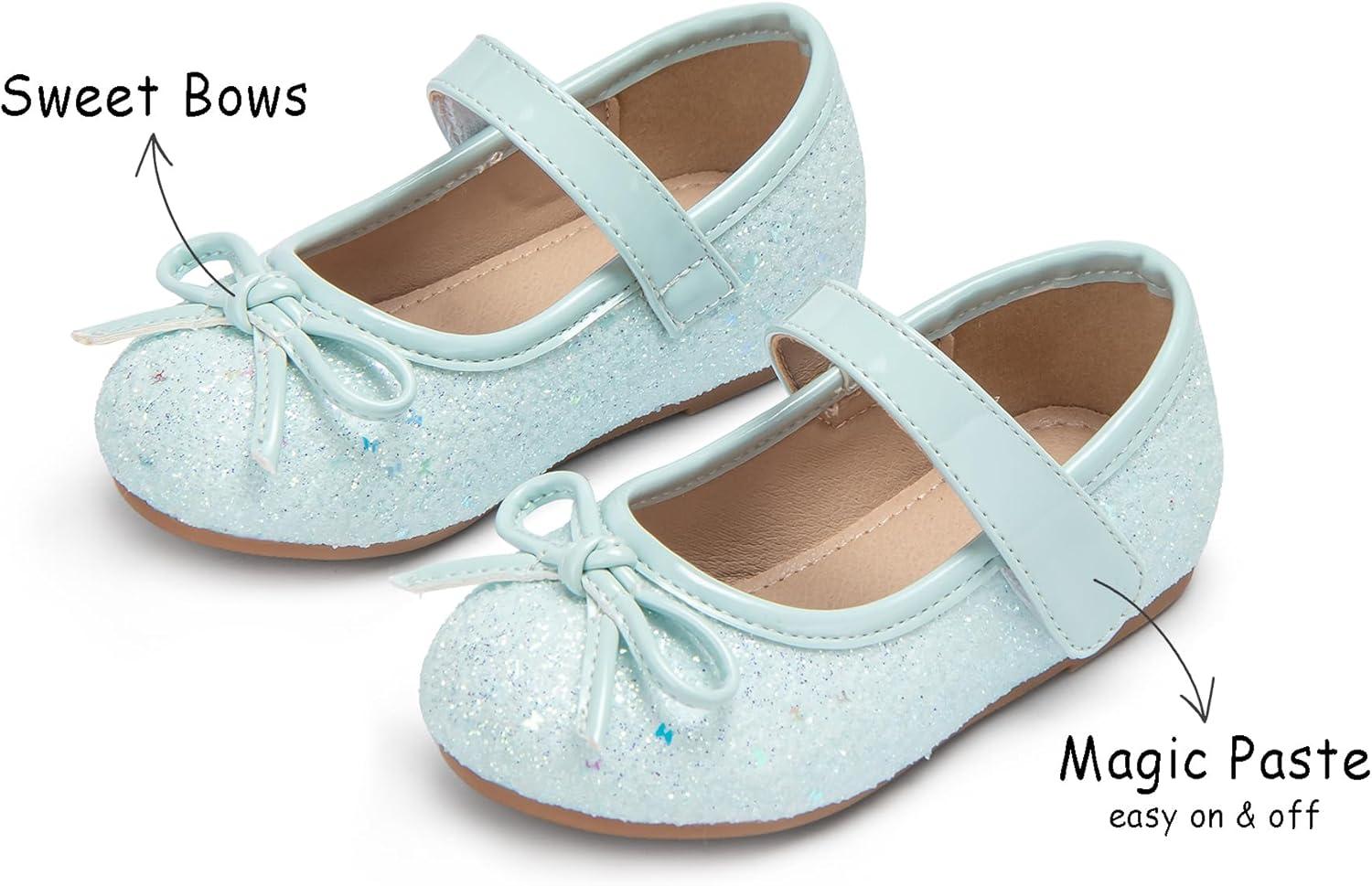 imageKolan Toddler Little Girls Mary Jane Ballet Flat Dress ShoesKf12light Green