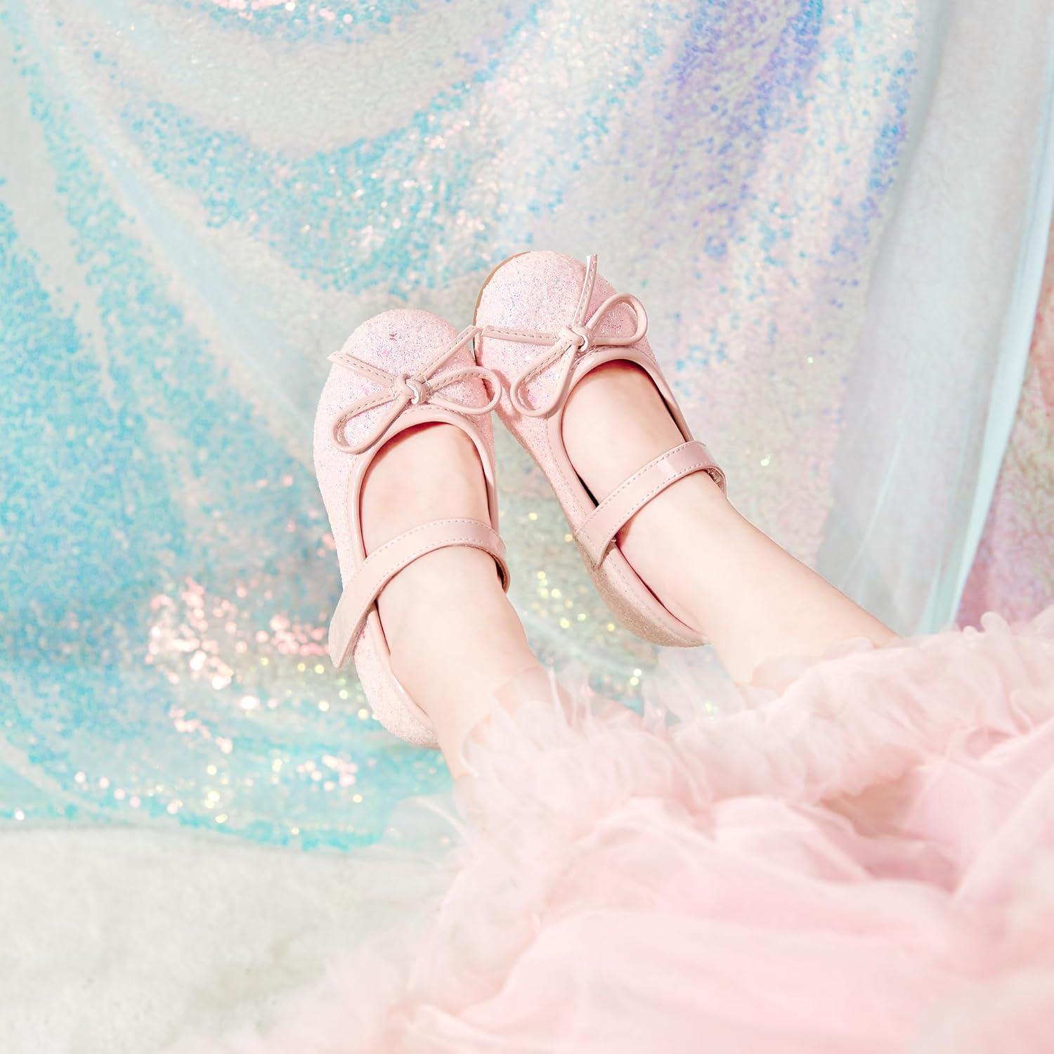 imageKolan Toddler Little Girls Mary Jane Ballet Flat Dress ShoesKf12light Pink