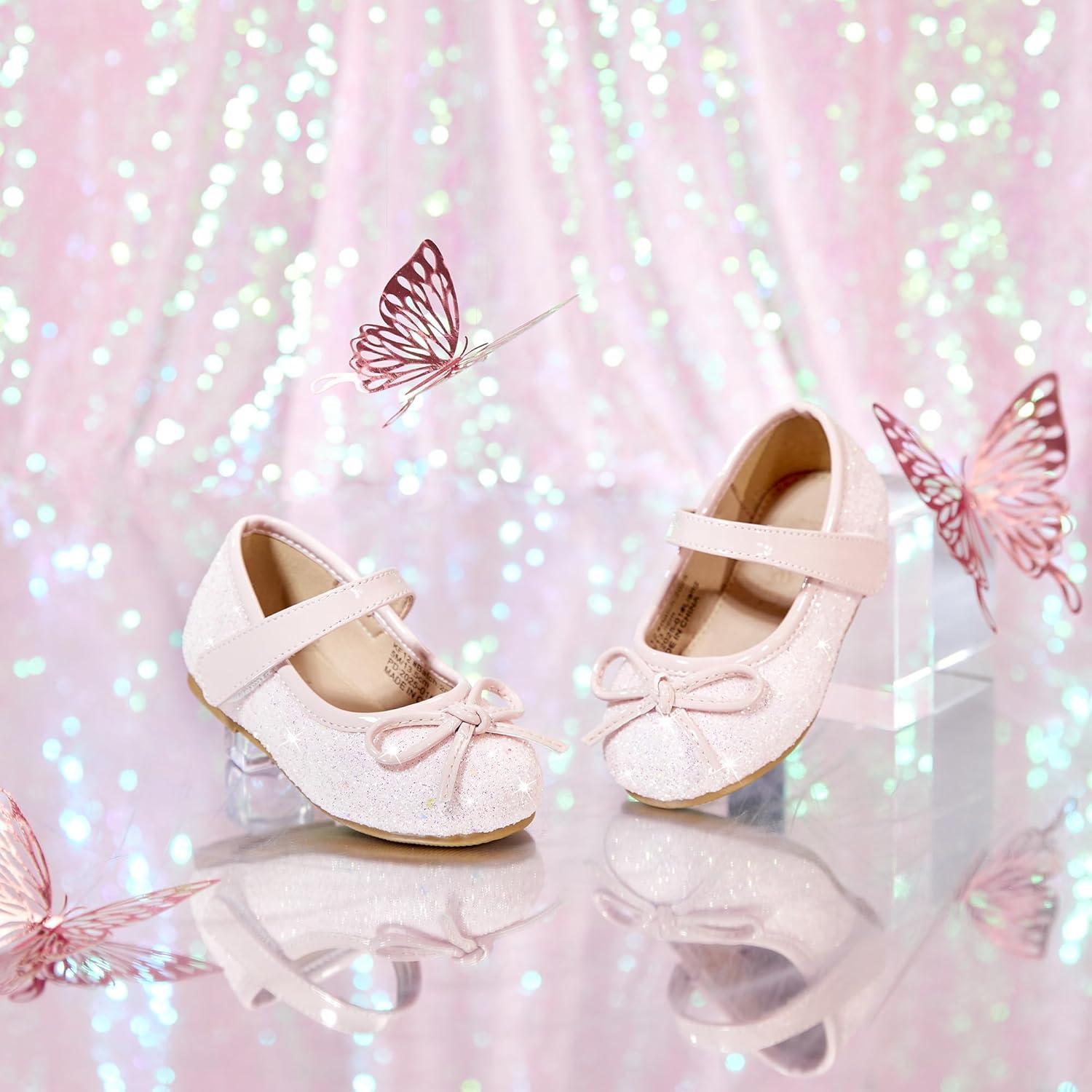 imageKolan Toddler Little Girls Mary Jane Ballet Flat Dress ShoesKf12light Pink