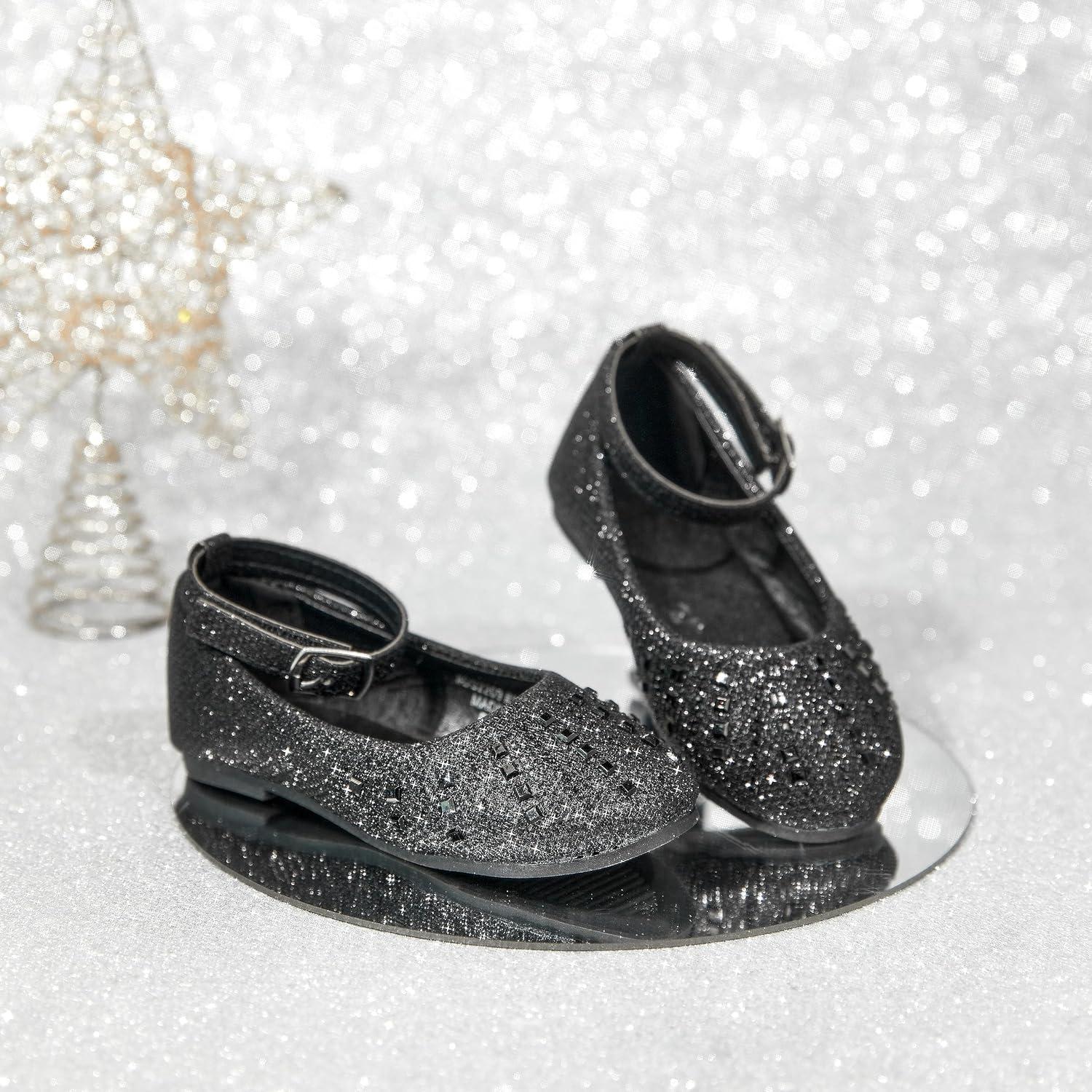 imageKolan Toddler Little Girls Mary Jane Ballet Flat Dress ShoesKh21black