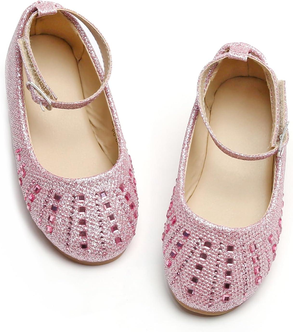 imageKolan Toddler Little Girls Mary Jane Ballet Flat Dress ShoesKh21pink