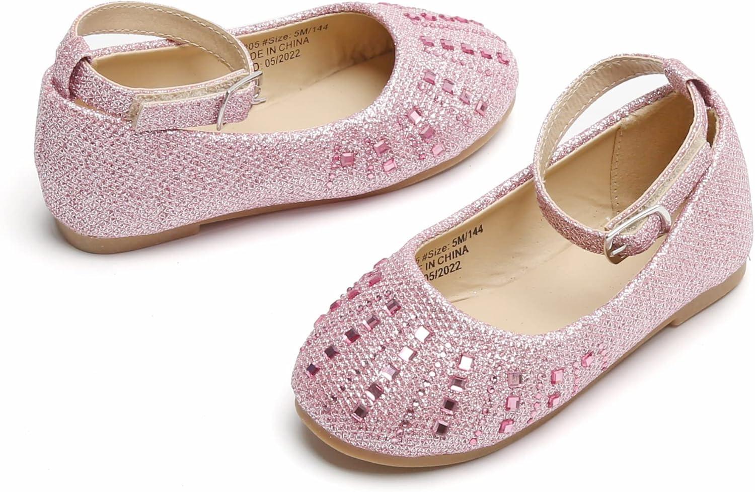 imageKolan Toddler Little Girls Mary Jane Ballet Flat Dress ShoesKh21pink