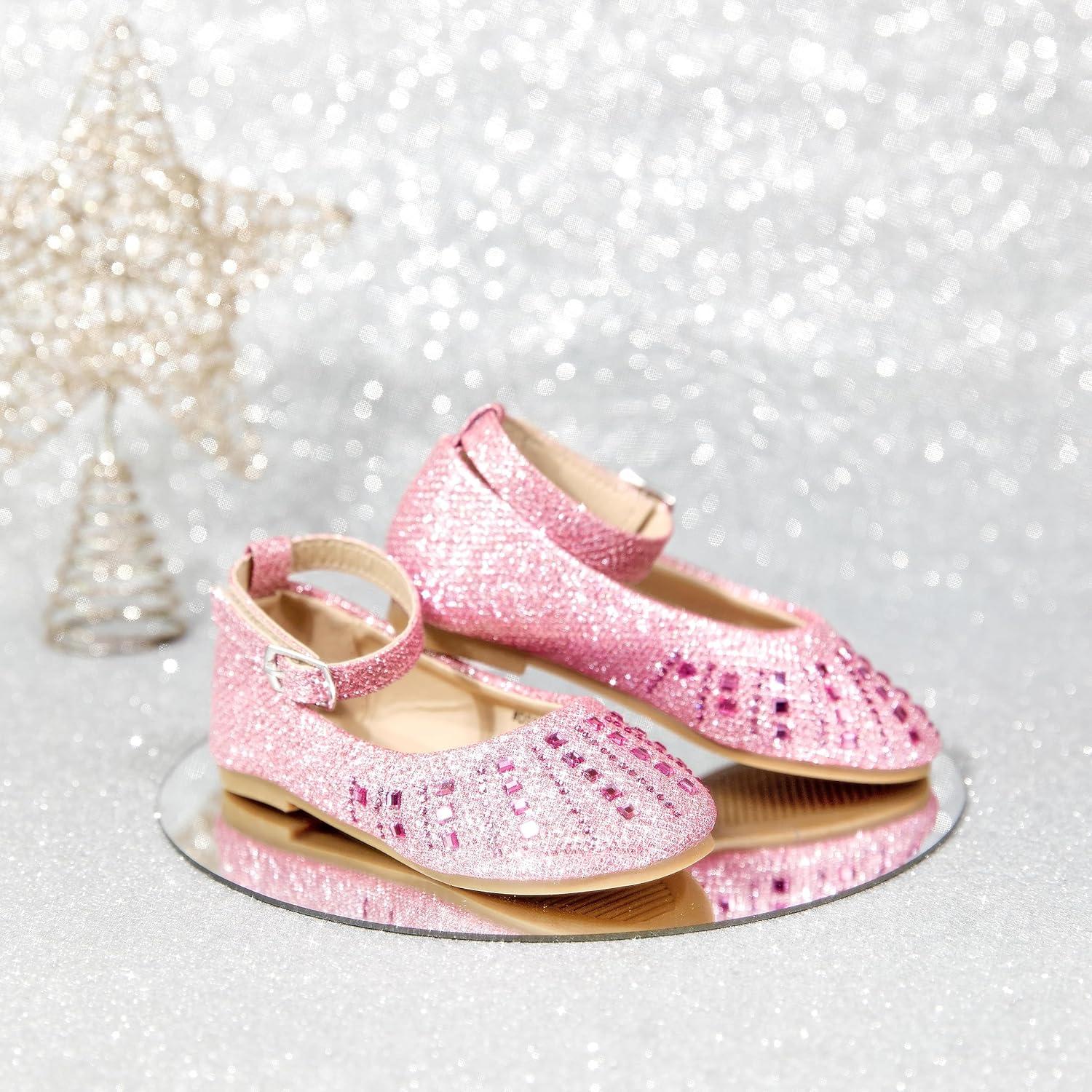 imageKolan Toddler Little Girls Mary Jane Ballet Flat Dress ShoesKh21pink