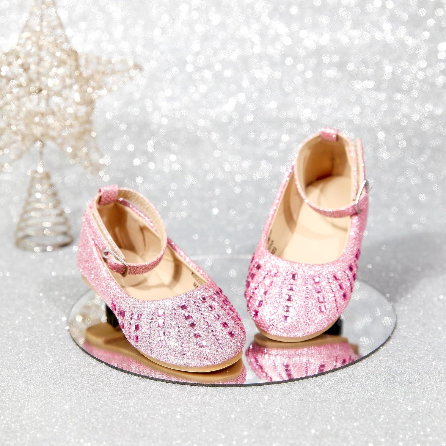 imageKolan Toddler Little Girls Mary Jane Ballet Flat Dress ShoesKh21pink