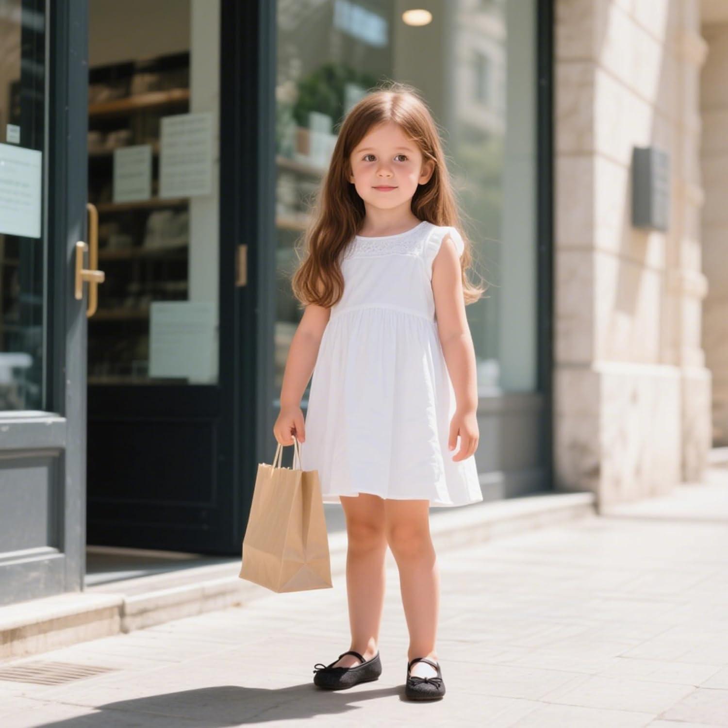 imageKolan Toddler Little Girls Mary Jane Ballet Flat Dress ShoesKh23black