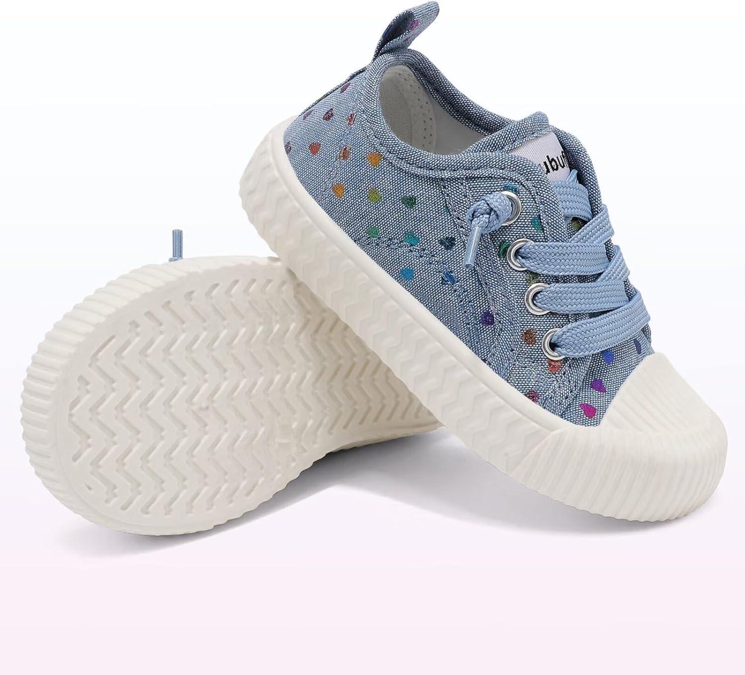 imageToddler Shoes Boys Girls Slip On Canvas SneakersHeart