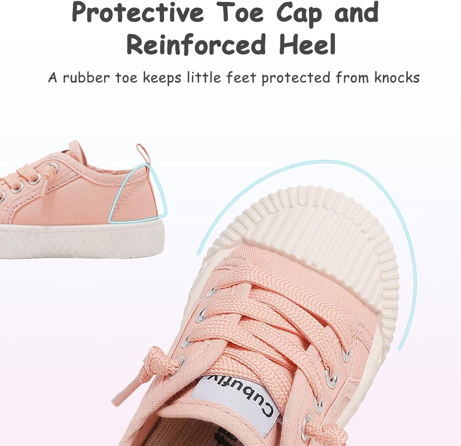 imageToddler Shoes Boys Girls Slip On Canvas SneakersPink