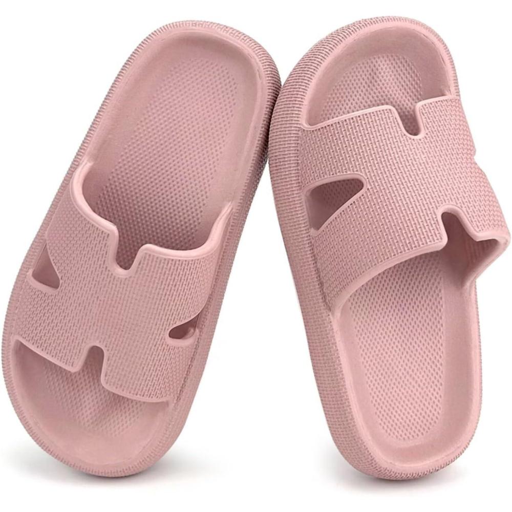 imageCubufly Cloud Slides for KidsBoys Girls Shower Slippers Slip on SandalsNonSlip Open Toe Pillow Slippers SandalsQuick Drying Summer Beach Pool ShoesRosepink