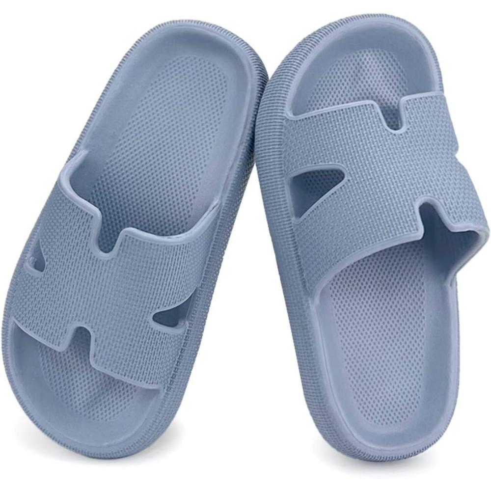 imageCubufly Cloud Slides for KidsBoys Girls Shower Slippers Slip on SandalsNonSlip Open Toe Pillow Slippers SandalsQuick Drying Summer Beach Pool ShoesWaterblue