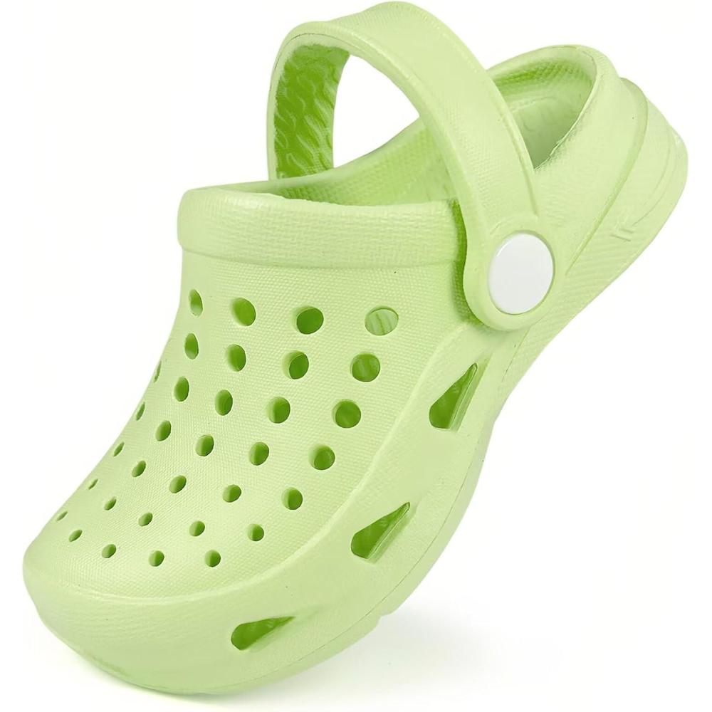 imageCubufly Kid Garden Clogs Slip on Water Shoes Children Sandals for Indoor OutdoorToddlerLittle KidsBig KidsGreen