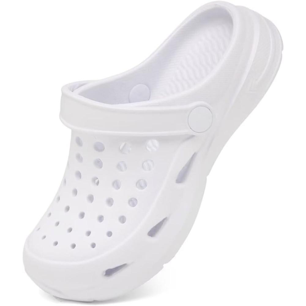 imageCubufly Kid Garden Clogs Slip on Water Shoes Children Sandals for Indoor OutdoorToddlerLittle KidsBig KidsWhite