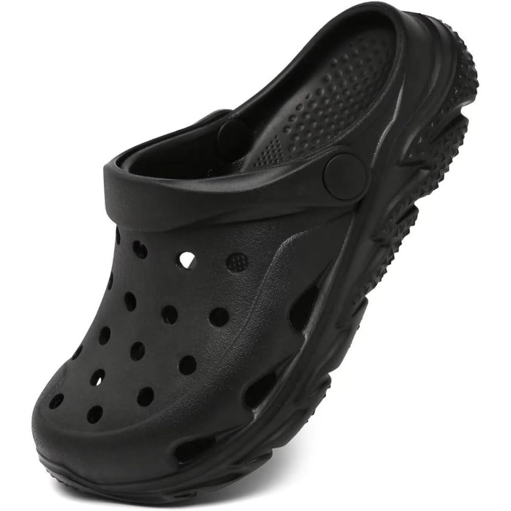 imageCubufly Kids Boys Girls Clog Garden Shoes Slip On Slide Sandals Beach Water Shoes for ToddlerLittle KidBig KidChildrenBlack