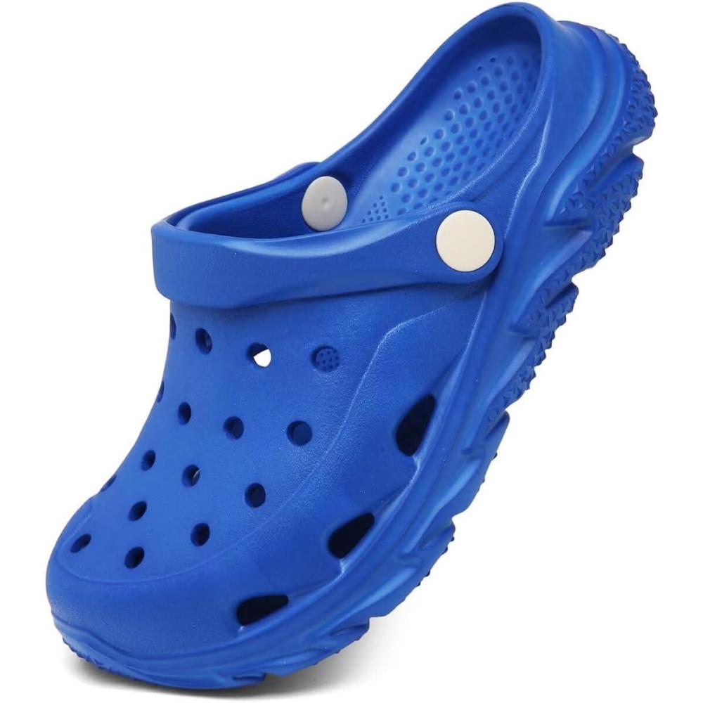 imageCubufly Kids Boys Girls Clog Garden Shoes Slip On Slide Sandals Beach Water Shoes for ToddlerLittle KidBig KidChildrenKlein Blue