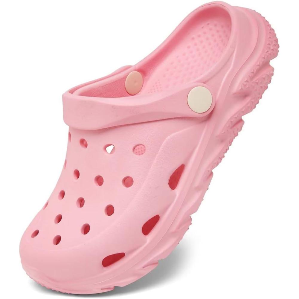 imageCubufly Kids Boys Girls Clog Garden Shoes Slip On Slide Sandals Beach Water Shoes for ToddlerLittle KidBig KidChildrenPink