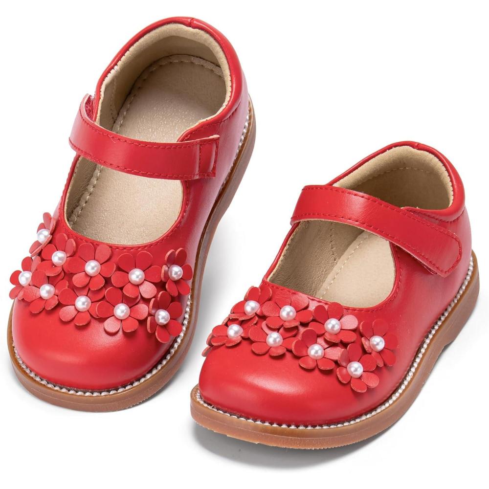 imageKolan Todder Little Girls Oxford Shoes Mary Jane TStrap School Uniform Party Dress Flat ShoesKe09red