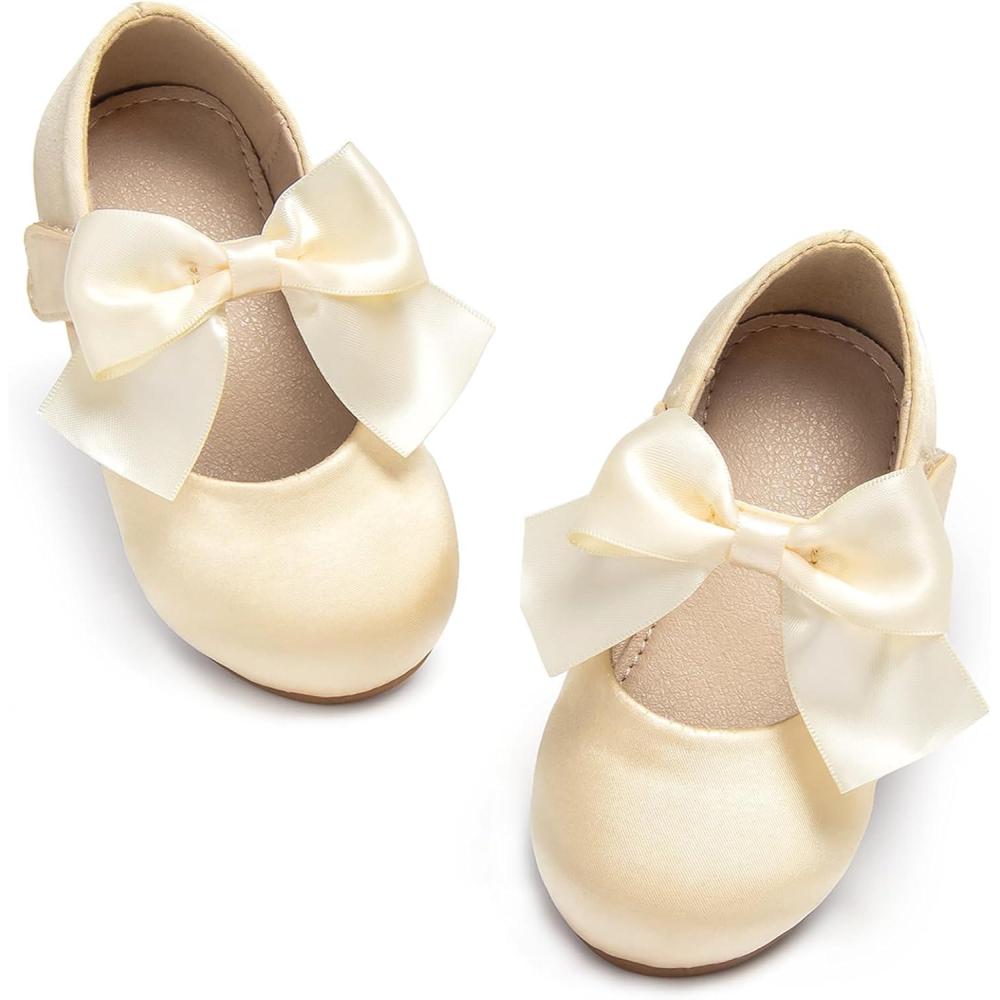 imageKolan Toddler Little Girls Mary Jane Ballet Flat Dress ShoesKf07yellow