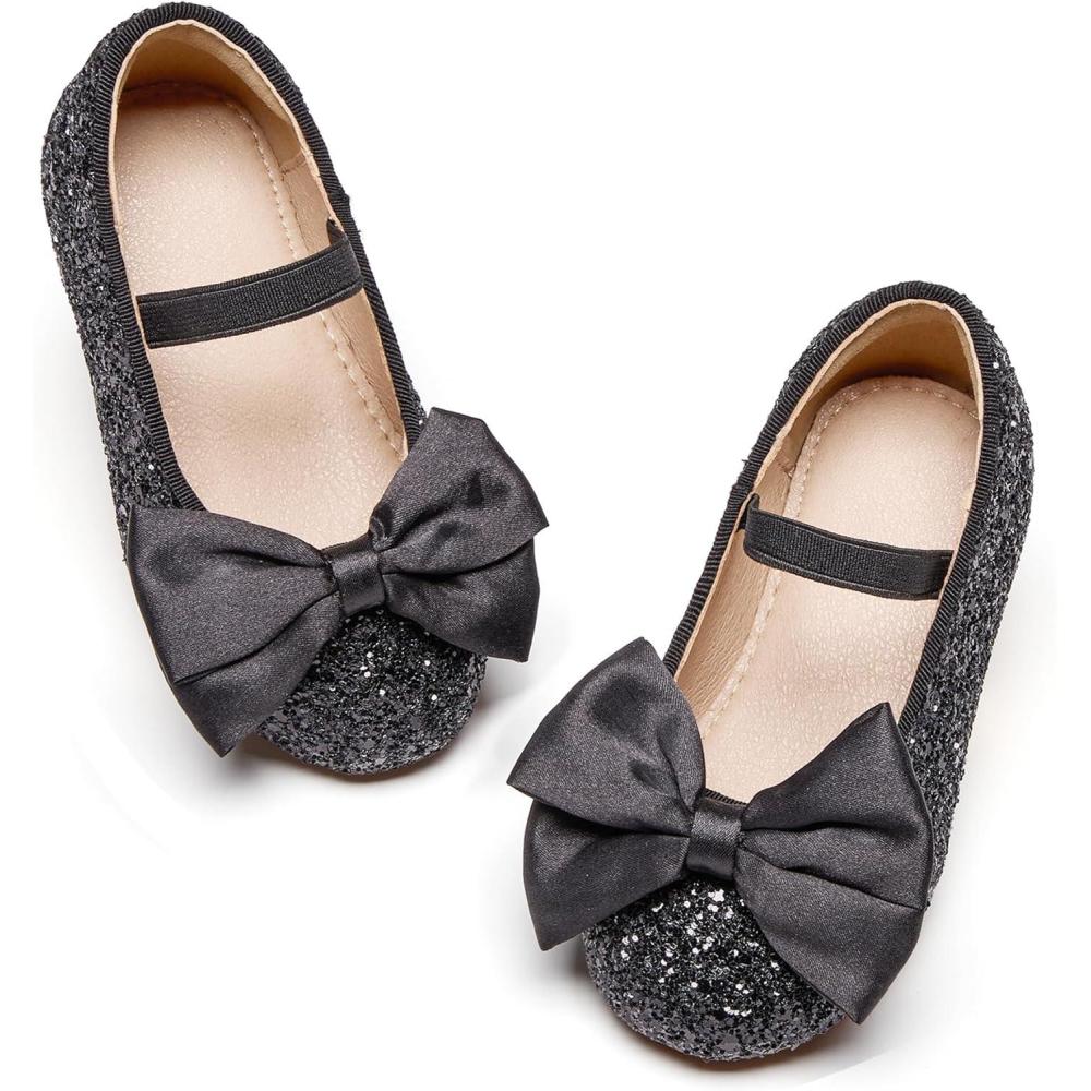 imageKolan Toddler Little Girls Mary Jane Ballet Flat Dress ShoesKf10black