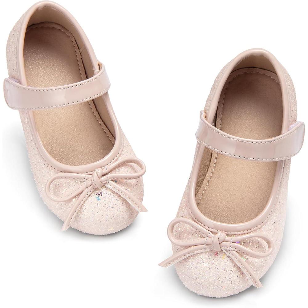 imageKolan Toddler Little Girls Mary Jane Ballet Flat Dress ShoesKf12light Pink