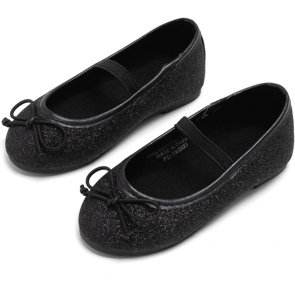 imageKolan Toddler Little Girls Mary Jane Ballet Flat Dress ShoesKh23black