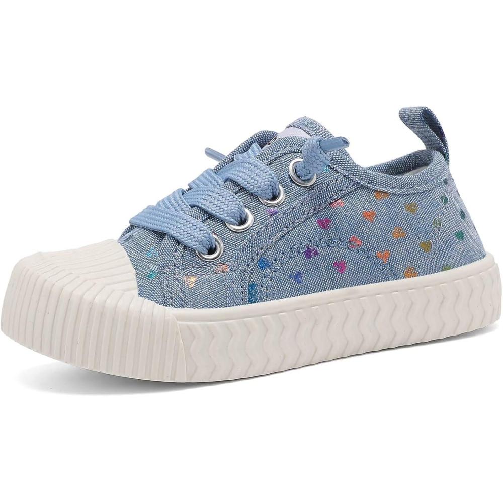 imageToddler Shoes Boys Girls Slip On Canvas SneakersHeart