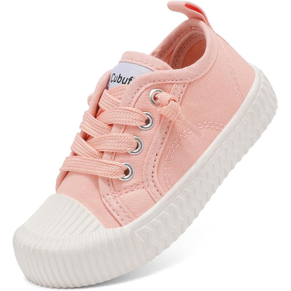 imageToddler Shoes Boys Girls Slip On Canvas SneakersPink