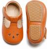 Bébé et tout-petit filles Soft Sole Chaussures en cuir T-Strap Mary Jane pour bébé Prewalker