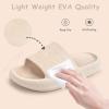 Cubufly Cloud Slides for Kids »Boys Girls Shower Slippers Glissez sur Sandales « Non-Slip Open Toe Oreiller Pantoufles Sandals »Séchage rapide Chaussures de piscine de plage d&rsquo;été (Beige)