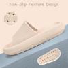 Cubufly Cloud Slides for Kids »Boys Girls Shower Slippers Glissez sur Sandales « Non-Slip Open Toe Oreiller Pantoufles Sandals »Séchage rapide Chaussures de piscine de plage d&rsquo;été (Beige)