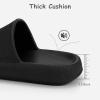 Cubufly Cloud Slides for Kids »Boys Girls Shower Slippers Glissez sur Sandales « Non-Slip Open Toe Oreiller Pantoufles Sandals »Séchage rapide Chaussures de piscine plage d&rsquo;été(Noir)