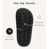 Cubufly Cloud Diapositives pour les enfants »Business Girls Shower Slippers Glissez sur Sandales »Non-dérapez Open Toe Oreiller Pantoufles Sandals »Séchage rapide Summer Beach Pool Shoes(Dark)