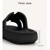 Cubufly Cloud Diapositives pour les enfants »Business Girls Shower Slippers Glissez sur Sandales »Non-dérapez Open Toe Oreiller Pantoufles Sandals »Séchage rapide Summer Beach Pool Shoes(Dark)