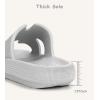 Cubufly Cloud Slides for Kids »Boys Girls Shower Slippers Glissez sur Sandales « Non-Slip Open Toe Oreiller Pantoufles Sandals »Séchage rapide Chaussures de piscine de plage d&rsquo;été (Grey)