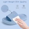 Cubufly Cloud Diapositives pour les enfants »Business Girls Shower Slippers Glissez sur Sandales »Pantoufles d&rsquo;oreiller non-dérapantes ouvertes à l&rsquo;orteil Sandals »Sèchement rapide Chaussures de piscine de plage (Hazeblue)