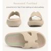 Cubufly Cloud Slides for Kids »Boys Girls Shower Slippers Glissez sur les sandales « Non-Slip Open Toe Oreiller Pantoufles Sandales »Séchage rapide Chaussures de piscine de plage d&rsquo;été (Khaki)