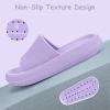 Cubufly Cloud Slides for Kids »Boys Girls Shower Slippers Glissez sur Sandales « Non-Slip Open Toe Oreiller Pantoufles Sandals »Séchage rapide Chaussures de piscine de plage d&rsquo;été (Purple)