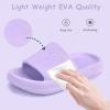 Cubufly Cloud Slides for Kids »Boys Girls Shower Slippers Glissez sur Sandales « Non-Slip Open Toe Oreiller Pantoufles Sandals »Séchage rapide Chaussures de piscine de plage d&rsquo;été (Purple)