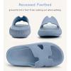 Cubufly Cloud Slides for Kids »Boys Girls Shower Slippers Glissez sur Sandales « Non-Slip Open Toe Oreiller Pantoufles Sandals »Sèchement rapide Chaussures de piscine de plage d&rsquo;été (Waterblue)
