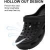 Jardin Cubufly Kid Clogs Glissez sur l&rsquo;eau Chaussures Enfants Sandales pour intérieur extérieur(Petit enfant / Petit enfant/Big Kids)(Noir)