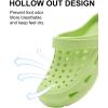 Jardin Cubufly Kid Clogs Glissez sur l&rsquo;eau Chaussures Enfants Sandales pour intérieur extérieur(Petit enfant / Petit enfant/Big Kids)(Vert)