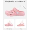 Cubufly Kid Garden Clogs Slip sur l&rsquo;eau Chaussures pour enfants Sandales pour intérieur extérieur (petits enfants/enfants grands)(Pink)