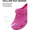 Cubufly Kid Garden Clogs Slip sur l&rsquo;eau Chaussures pour enfants Sandales pour intérieur extérieur(Petit enfant / Petit enfant/Grand enfant)(Rose Red)